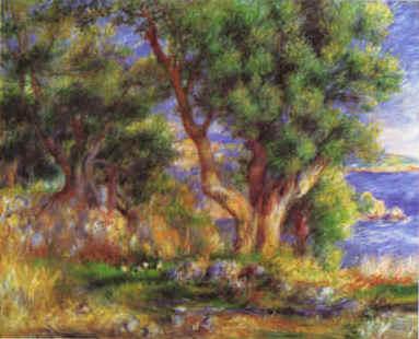 Pierre Renoir Landscape on the Coast near Menton Germany oil painting art